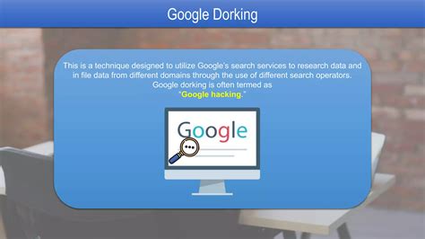 google dorking database.